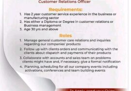 Customer Relations Officer at Capital Mabati