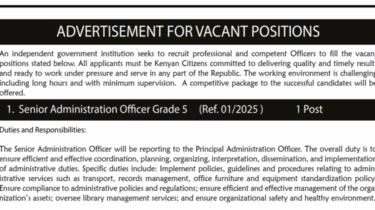 Independent Government Institution Announces 8 Job Vacancies; How to Apply